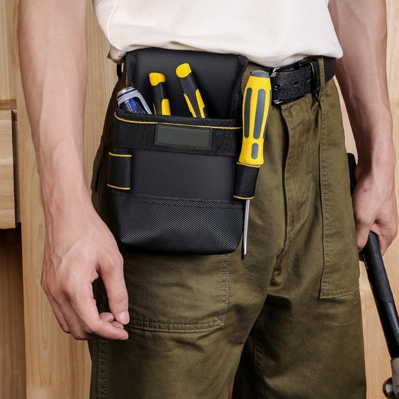 Multipurpose Oxford Fabric Tool Belt Bag Waist Pack Organizer Belt Pouch for Workshop Tasks and Everyday Tool Storage