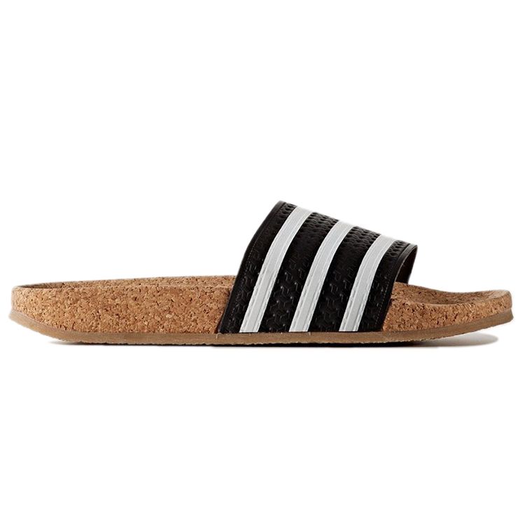 Adidas Adilette Korek Klapki Czarne Damskie Sneakersy Core-Black Footwear-White Guma BA7211