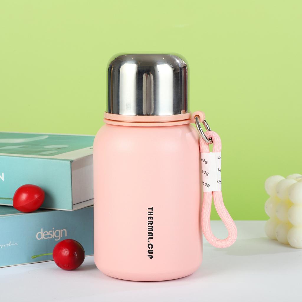 New Stainless Steel Thermos Cup Outdoor Portable Compact Thermal Flask Double Use High Appearance Level Women's Water Cup