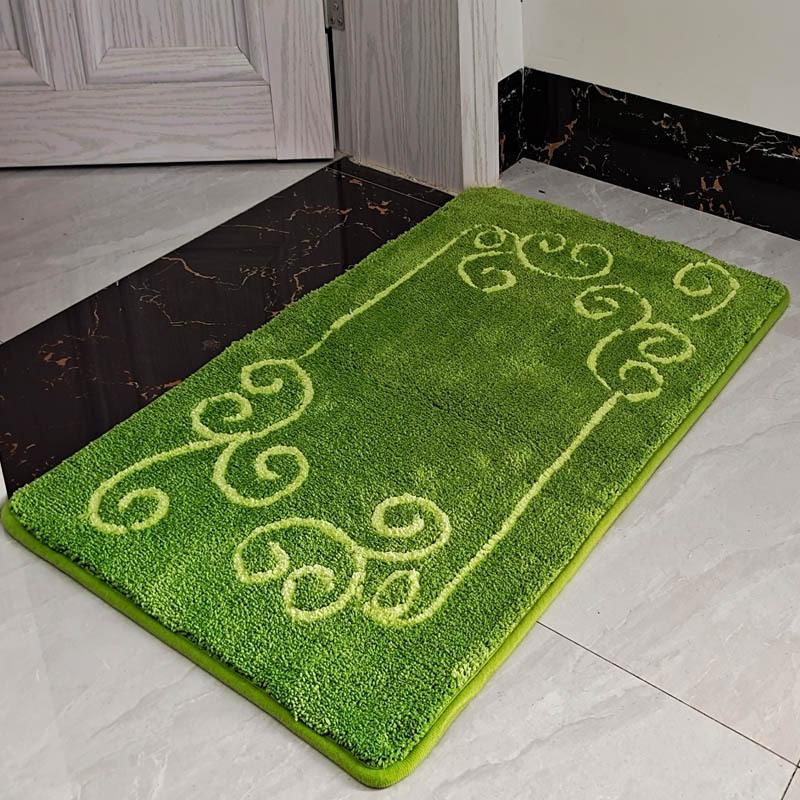 New Chinese Style Home Bedroom Door Soft Absorbent Foot Mat Bathroom Imitation Cashmere Mat Door Non-slip Mat