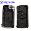 Jingyuqin Modified Flip Folding Car Key For Mitsubishi Lancer Outlander Pajero V73 Galant Fob Key Cover Case 2B