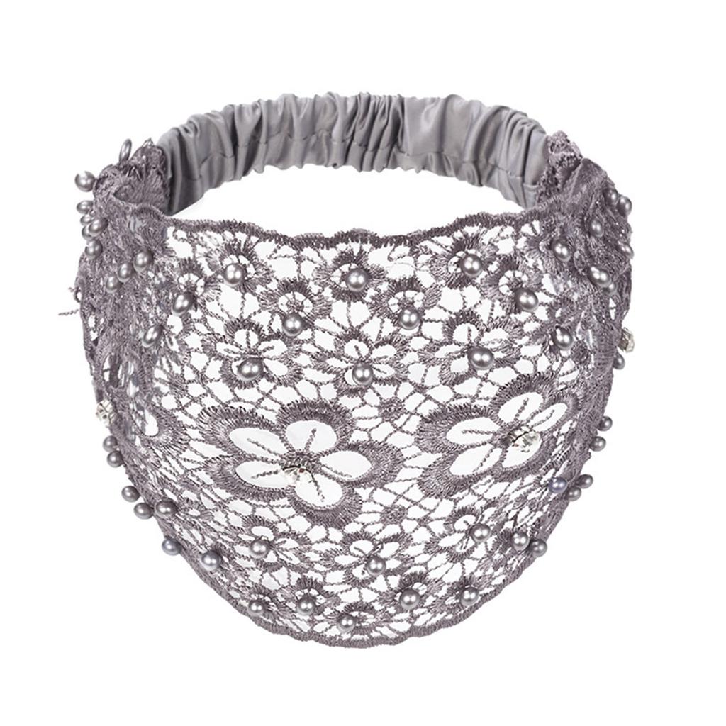 Women's Hair Bands Plum Hollow Wide Edge Anti-Slip Cover White Hair Accessories