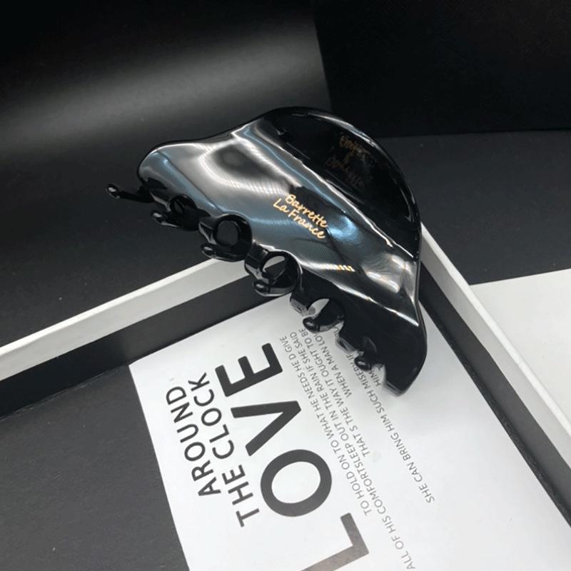 Acetate High-End French INS Style Hair Claw 2024 - Chic Feather-Design Shark Clip Hair Accessory