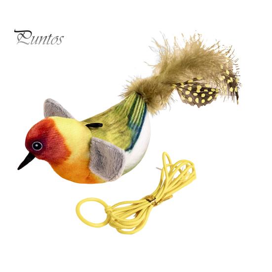 

Игрушка для кошек «Щебечущая птица», интерактивная симуляция, электрическая птица, активируемая прикосновением, плюшевая птица, дразнилка для кошек и собак, живущих в помещении C