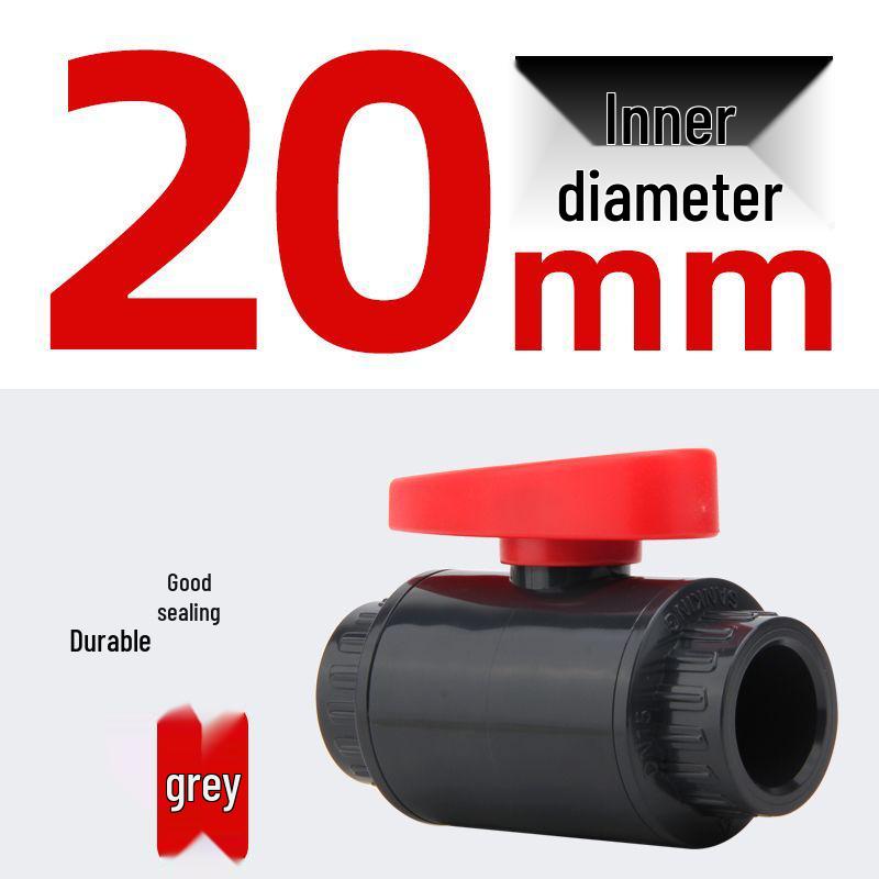 

3-Way PVC Ball Valve Pipe Fittings: Sizes 20, 25, 32, 50, 63, 75, 110