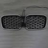 Diamond Glossy Black Front Bumper Kidney Grille Fit BMW X3 G01 X4 G02 2022-2025