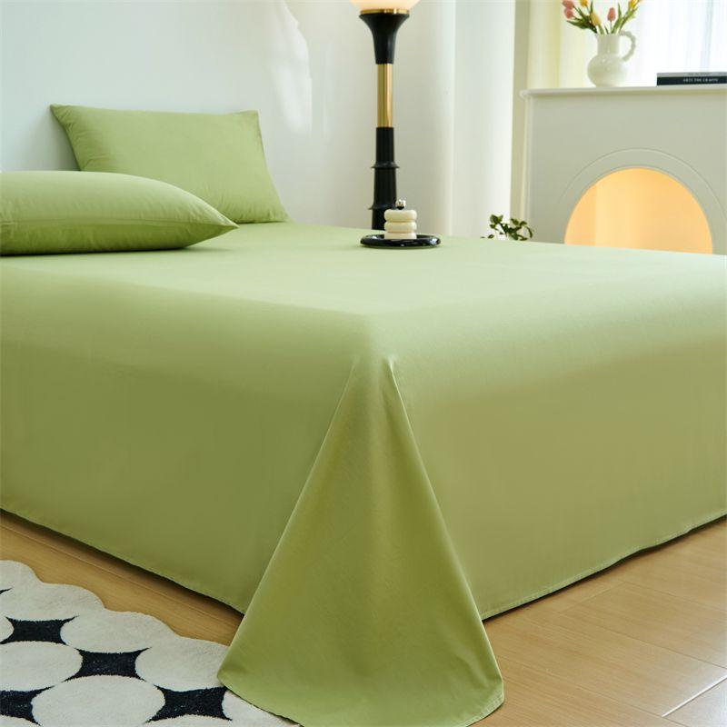 New Ins Minimalist Bed Sheet, Skin-friendly Anti-pilling Bedding for Home & Dormitory, Single Double Size