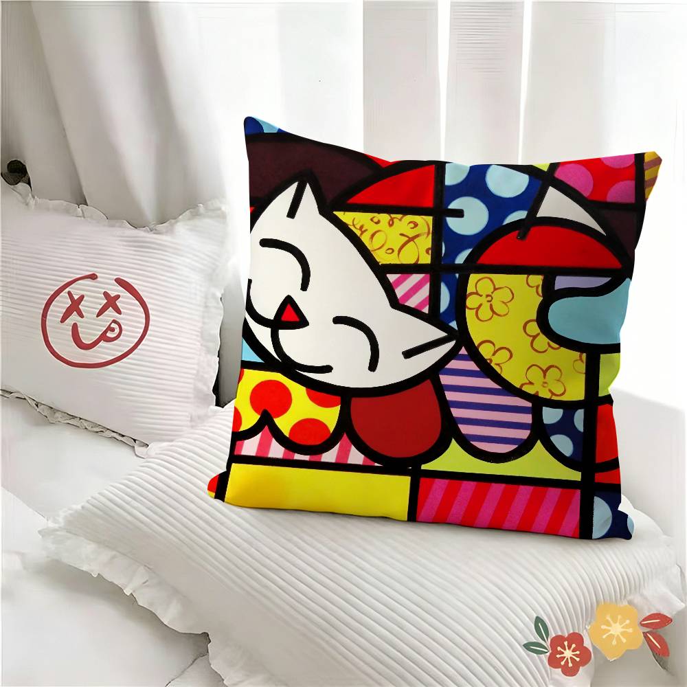 Pc BBritto Anime Pillow Case Fashion Square Pillowcase Bedroom Sofa Room Ins Decoration Leisure