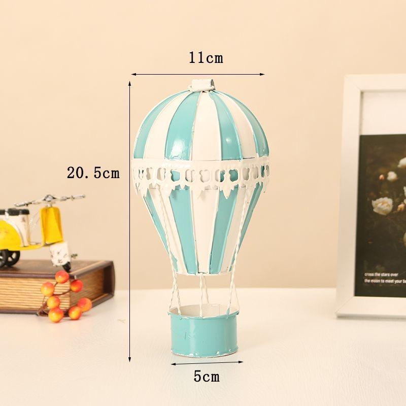 European Wrought Iron Hot Air Balloon Model Items Hotel kindergarten Wall Hanging Ornaments Crafts Home Furnishing Decoration