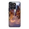 Christmas Painted Case For Honor 400 200 90 70 50 Lite Pro Tempered Glass Back Cover For Honor 400 200 Smart Shell Fundas Bumper