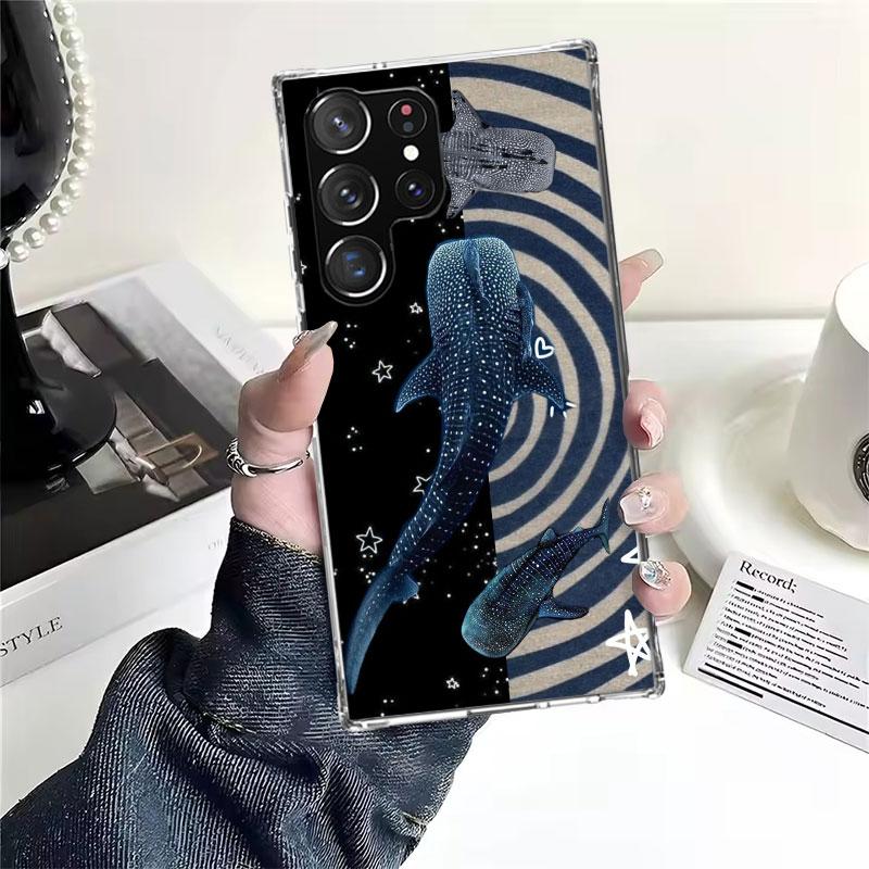 Ocean Whale Shark Soft Phone Case For Samsung Galaxy S22 S23 S24 S25 Edge S26 Ultra S20 FE S21 Plus + Fundas Coque Galaxy S20 S2