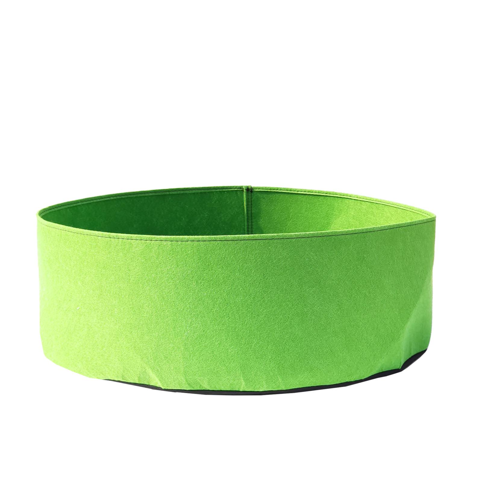 

10/30/40/50/100 галлонов тканевая садовая приподнятая кровать, круглый контейнер для посадки, мешки для выращивания, тканевый горшок для растений, детский горшок M（50 gallon) зелёный