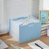 Großer A1 Fächermappen-Organizer, Mehrschichtiger PP-Dokumentenordner, Desktop-Steh-Aufbewahrungstasche mit Griff