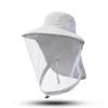 Outdoor Sun Protection Bucket Hat With Full Face Net, Anti-Mosquito Breathable Fishing Hat For Men Women