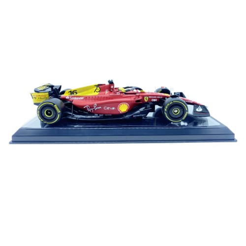 HTLNUZD Bburago 1/24 2023 F1-75#16 Leclerc Ferrari 75th Anniversary Alloy Formula One Racing Car Diecast Collectible Vehicle Model for Collection