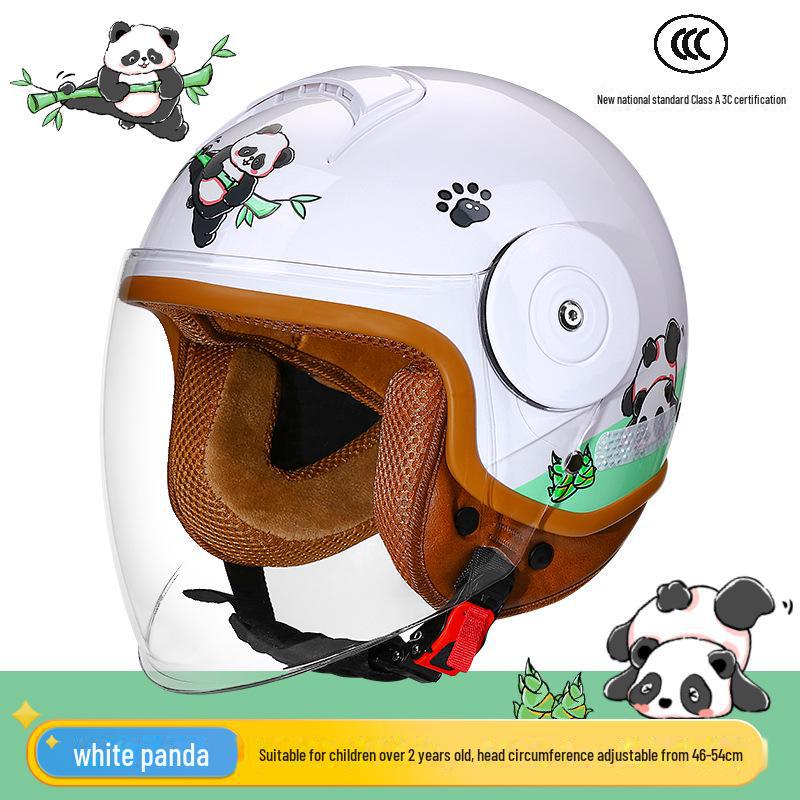 Kids' Motorcycle Helmet - Cartoon Design for All Seasons