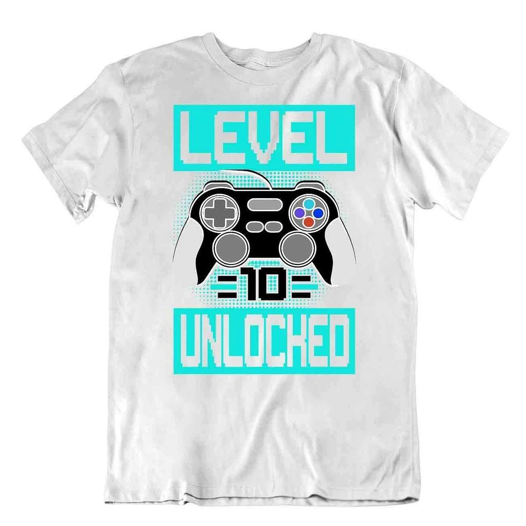 Gamer T-SHIRT Level Unloched TEE Gamble SHIRT Gift