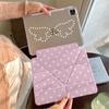 Rózsaszín Szárnyak Pöttyös Y-alakú Hármas Hajtogatású iPad Védőtok iPad Pro 12.9 hüvelykes Air7 10. 11. M4 M5 Tok