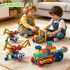DIY Electric Science Building Blocks Toy Mechanical Gear Children's Smart Manual Assembly Brick Educational Toys for Boys Girls