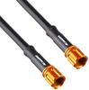AC PERFORMANCELINE Universal Brake Hose Black Socket Gold Hose Total Length 12.2 Inches (310 Mm)