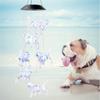 Creative RGB Dog Pendant Windbell Light Useful Beautiful Colorful Dog Shape Waterproof Wind Chime Solar Lamp Color