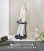 Yamazaki Tower Hair Iron Stand with Heat-Resistant Tray, Black, Approx. 10.5 X 10.5 X 16.5 Cm, Tower Hair Iron Holder 5063