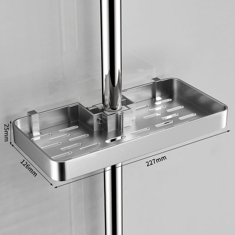 No-Drill Bathroom Shower Rack: Hanging Organizer for Shampoo and Toiletries