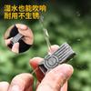 Titanium Dual-Tube Survival Whistle EDC Outdoor Gear Compact Emergency Signal Tool Hiking Camping Trekking