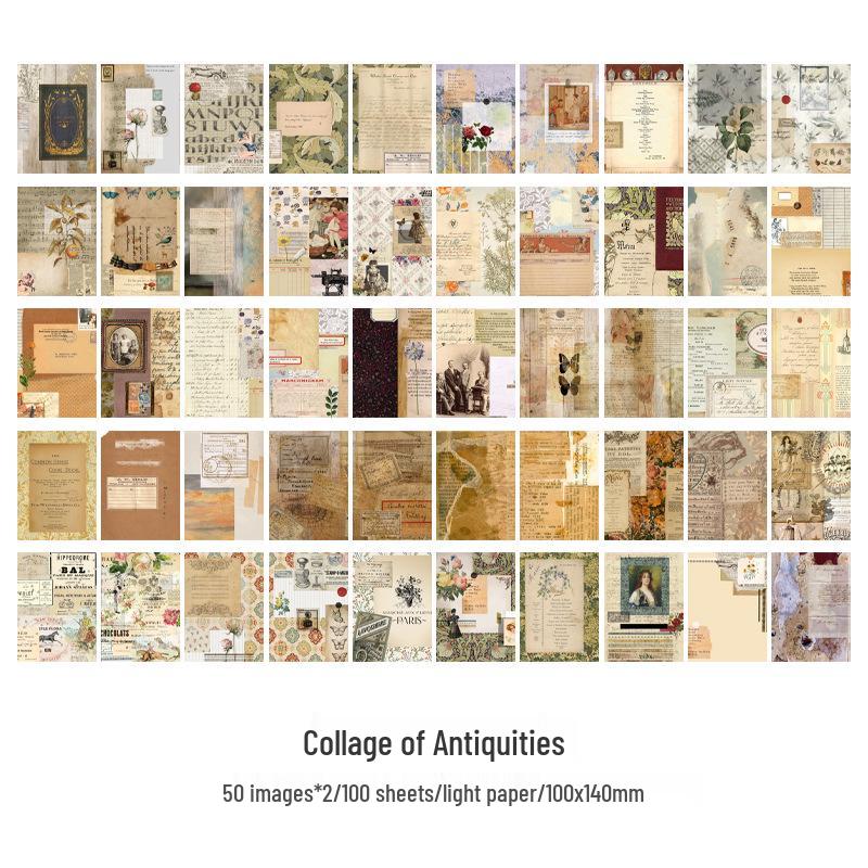 

Процветающее эхо: Ретро Европейский и Американский Журнал DIY Фоновая Бумага