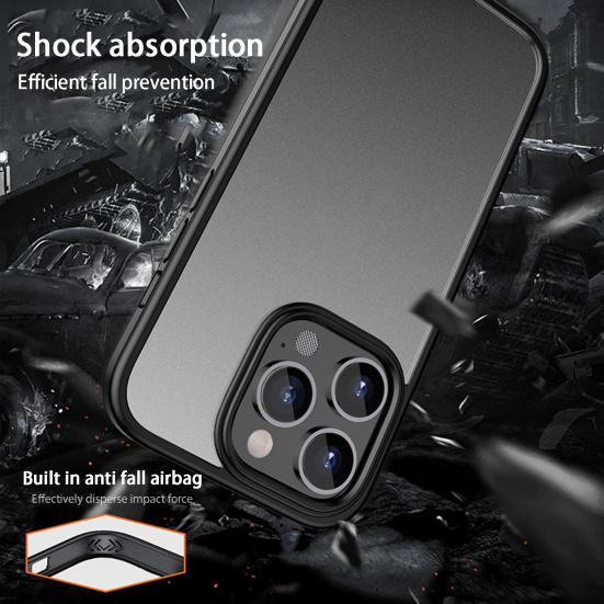 

Mobile Phone Case Matte Protective Anti-Fingerprint Oil-Proof Solid Full Coverage Anti-Scratch Color Phone Cover Back Shell