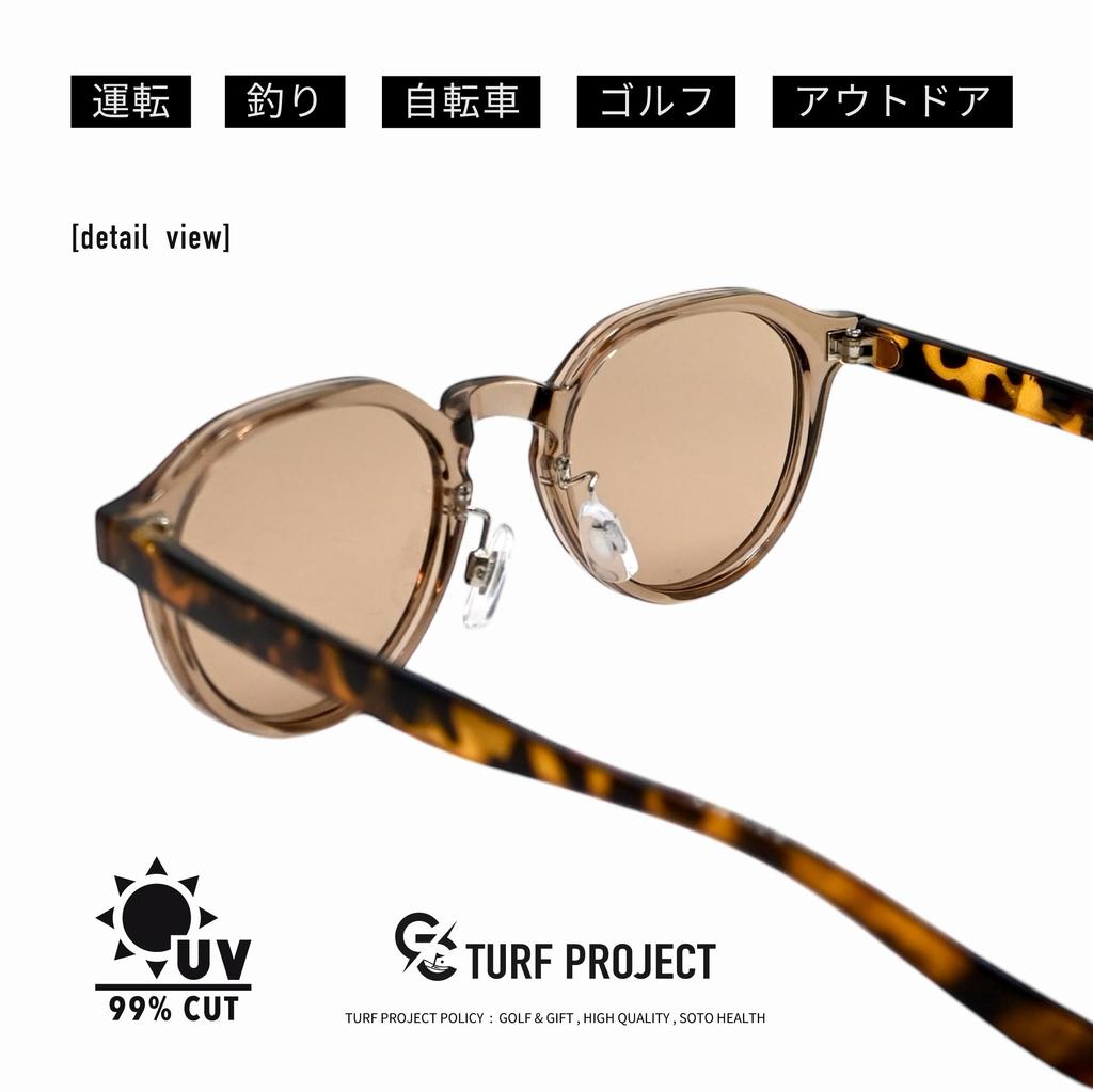 Turf Project Unicrown Panto Fashion GOLF UV400 for Outdoor and Everyday Use TPGC-5048 Sunglasses, Unisex, & CITY, Ultra-Lightweight, Protection, Golf,