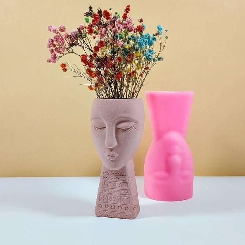 Silicone Texture Flowerpot Mold Suitable for Hand-Making Succulent Plant
