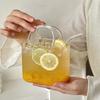 Unique Shape Summer Teacup Transparent Wine Cup Creative Handbag Glass Cup  Summer Drink