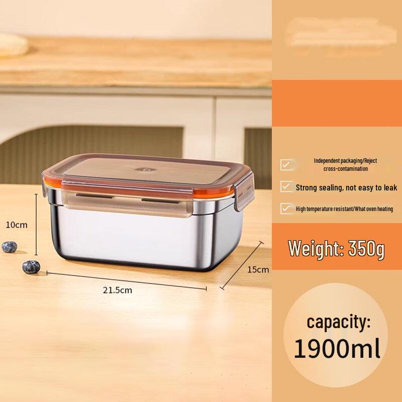 

Shangqi Stainless Steel Rectangular Food Storage Container