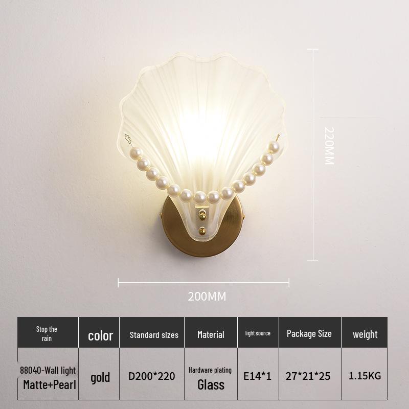 Elegant Shell Wall Lamp for Living Room, Bedroom, Hotel, and Corridor Décor