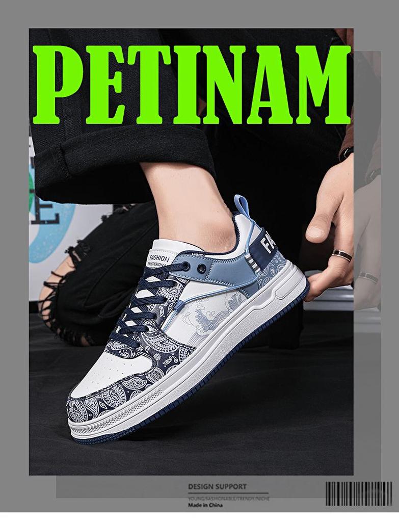 2023 Men's Breathable Korean Style Skate Sneakers - Trendy & Versatile for Casual Wear