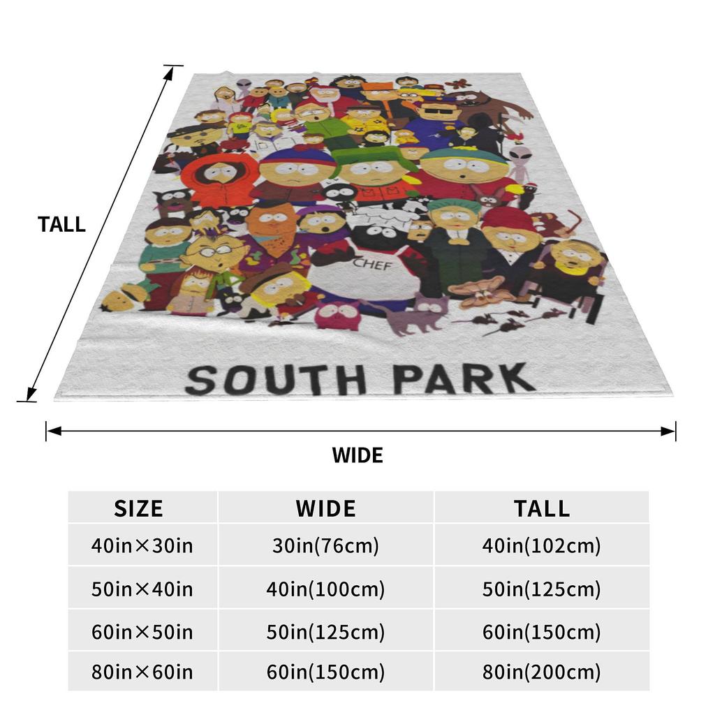 Southes Cartoon Parks RPG Game Knitted Blankets Fleece Cute Funny Warm Throw Blankets for Airplane Travel Bed Rug Piece