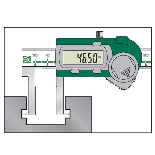 Niigata Seiki SK Digital Inside Caliper, Inside, 150mm, GDCP-150I2