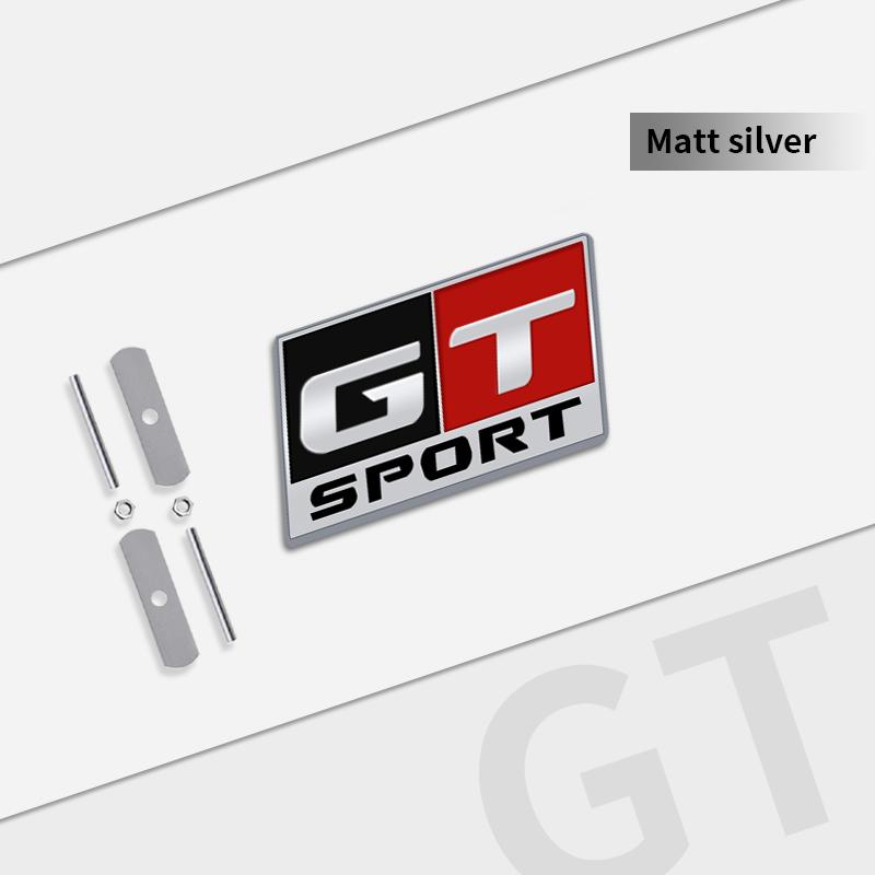 Auto Metal GT SPORT Grille Logo Car Styling 3D Badge Decals Trunk Sticker For Seat Cupra Abarth Mazda Jeep Ford Toyota Honda ALQ1