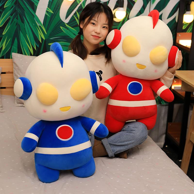 

The new Q edition cute down cotton Ultraman plush toy claw doll Salted Egg Superman throw pillow doll Christmas gift