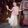 MIMIHELLO Girls' Chinese Style Summer Two-Piece Set