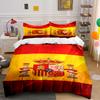 Spanien Fußballmannschaft Bettwäsche-Set Bettwäsche Bettbezug-Set Bettbezug Kissenbezüge Heimdekoration (1 * Bettbezug 2 * Kissenbezüge, ohne Bettdecke)