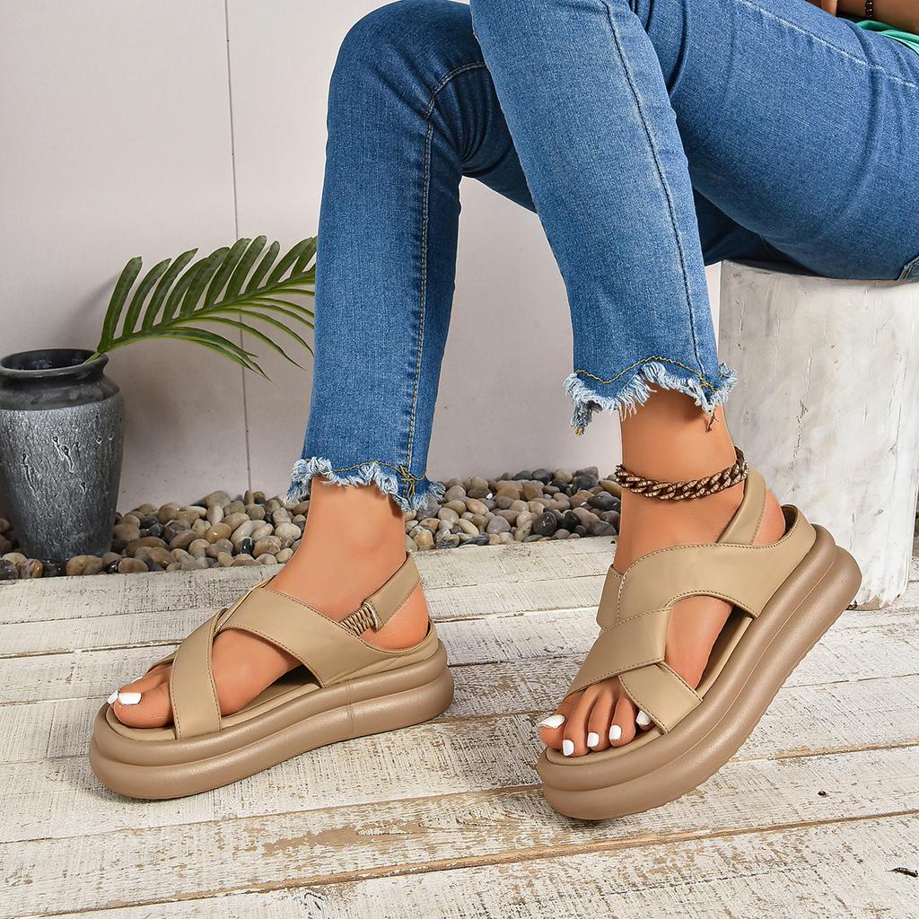 Fashion Women's Wedge Sandals NEW Summer New Fashion Casual Comfortable Peep Toe Platform Sandals Elegant Women Heels