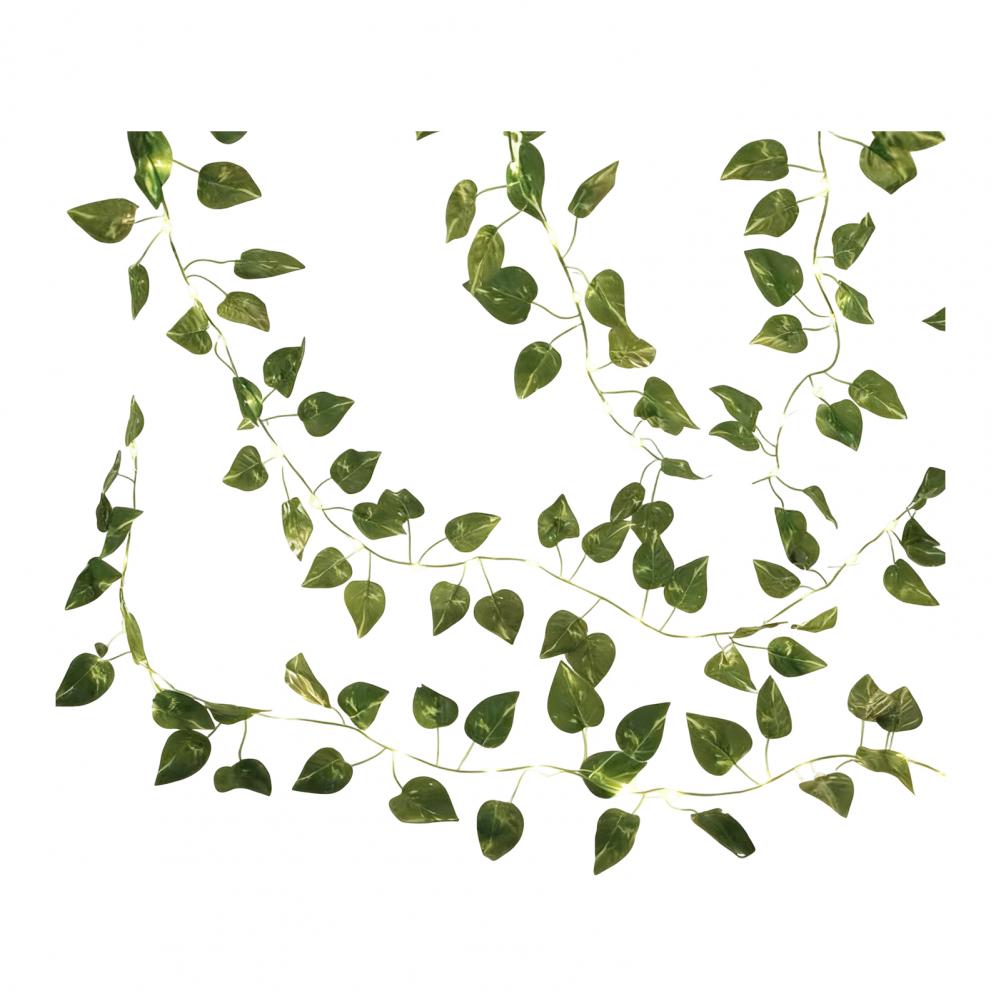 LED Ivy Leaf String Lights with Realistic Vines Decorative Fairy Lights Battery Powered Mood Lighting for Home Patio Decor
