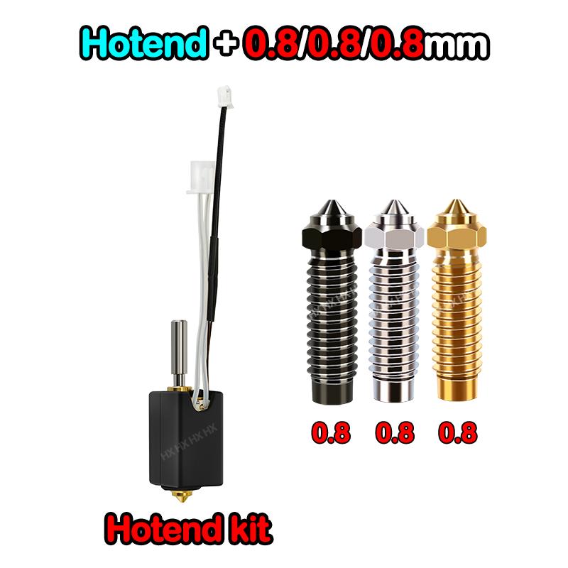 For Elegoo Neptune 4 Plus/Neptune 4 Max 3D Printer Print Head 24V 80W Hotend Kit Ceramic Heating Rod Extruder Head Nozzle