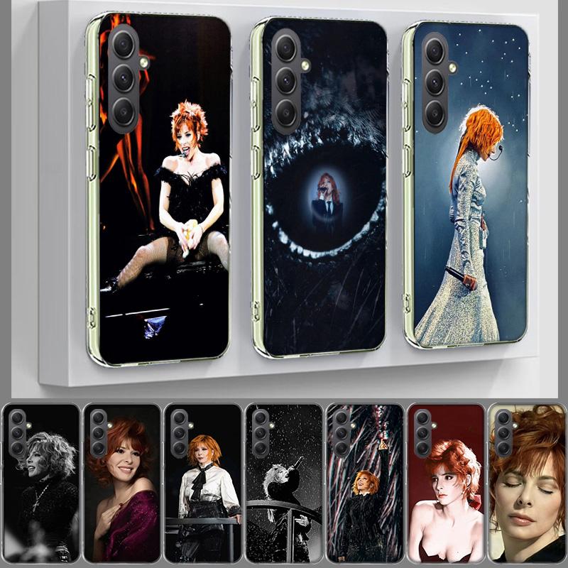 Mylene Farmer Phone Case for Samsung A17 A37 A57 A07 A16 A26 A36 A56 A06 A02S A12 A22 A32 A52S A04S A14 A24 A34 A54 A03 A13 A33