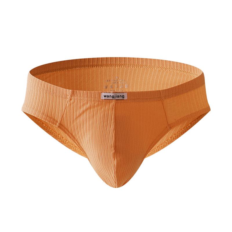 Men's Ribbed Cotton Briefs - Sexy, Breathable, and Trendy U-Convex Design