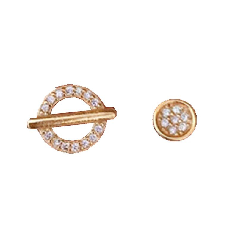 

Асимметричные круглые серьги Niche Design для женщин Новые модные и персонализированные серьги