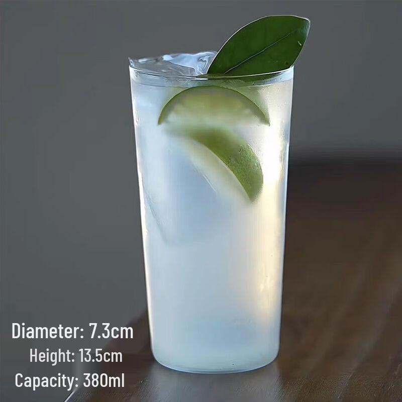 Transparent Glass Drinking Cup 400ml