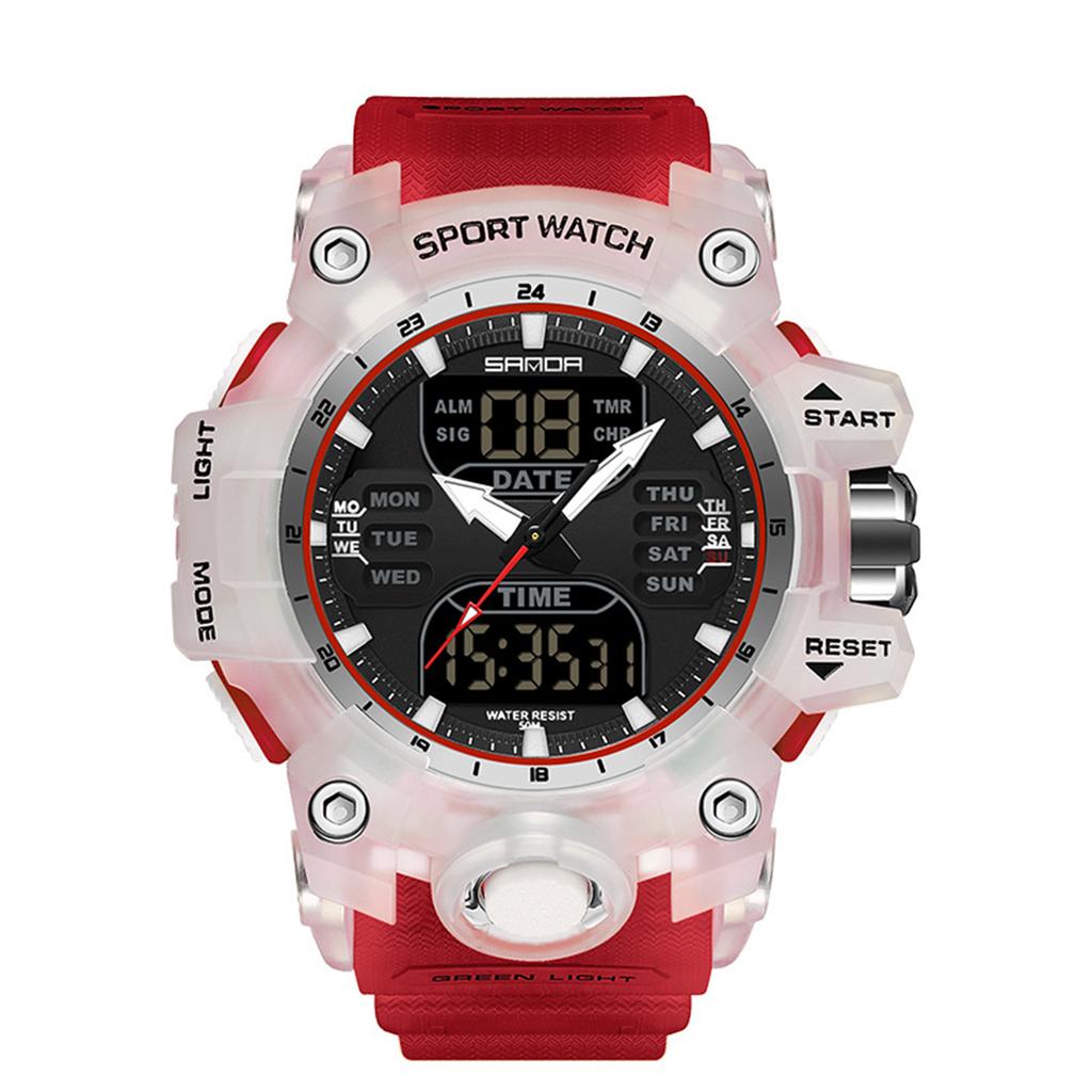 Men's Digital Watch Sports Electronic Watch With Luminous Display, Running Timer, Alarm Clock, Resistant Fitness Watch For Outdoor Activities